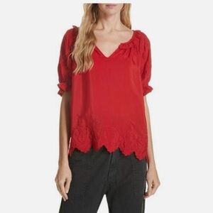 THE GREAT. Red Blouse